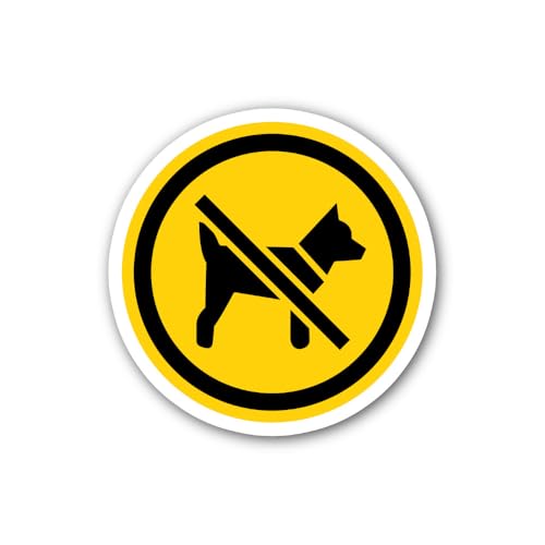 2 (Pieces) 3" and 5" No HAY Perros Sticker, Waterproof Vinyl Decals for Many Purpose Like Cars, Truc