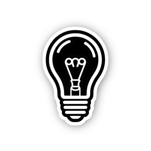 2 (Pieces) 3" and 5" Smart Thinking Sticker, Waterproof Vinyl Decals for Many Purpose Like Cars, Tru