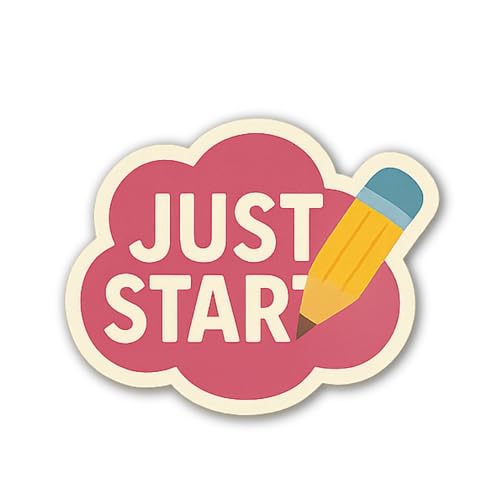 Hi There Text Arranged in a Row Over Black Background Sticker 5" Vinyl Sticker Waterproof