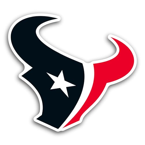2 (Pieces) 3" and 5" H0uston Texans Decal Sticker, Waterproof Vinyl Decals for Many Purpose Like Car