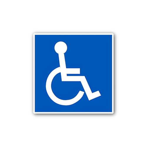 2 (Pieces) 3" and 5" Symbol of Access Sticker, Waterproof Vinyl Decals for Many Purpose Like Cars, T