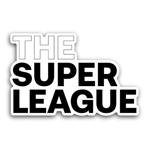2 (Pieces) 3" and 5" The Super L3ague Sticker, Waterproof Vinyl Decals for Many Purpose Like Cars, T
