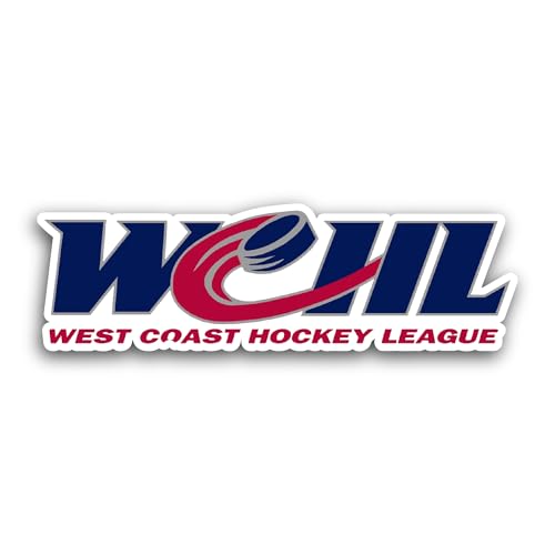 2 (Pieces) 3" and 5" West C0ast Hockey League Sticker, Waterproof Vinyl Decals for Many Purpose Like