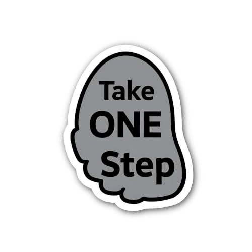 The Goal is Simple Improve Everyday Message Sticker - 5" Vinyl Sticker Waterproof