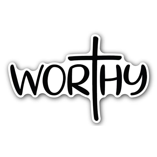2 (Pieces) 3" and 5" Worthy Sticker, Waterproof Vinyl Decals for Many Purpose Like Cars, Trucks, Lap