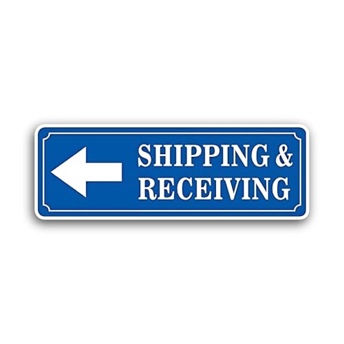 2 (Pieces) 3" and 5" Shipping & Receiving Sign Sticker, Waterproof Vinyl Decals for Many Purpose Lik