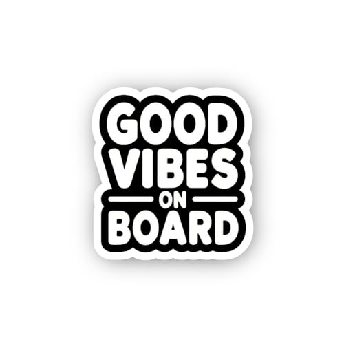 2 (Pieces) 3" and 5" BE Positive @ Sun Sticker, Waterproof Vinyl Decals for Many Purpose Like Cars, 