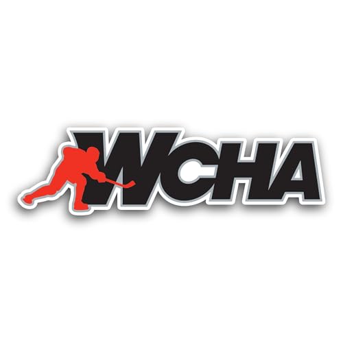 2 (Pieces) 3" and 5" Western C0llegiate Hockey Association Decal Sticker, Waterproof Vinyl Decals fo