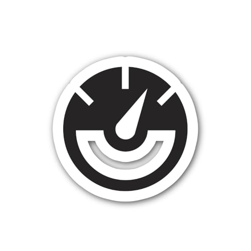 2 (Pieces) 3" and 5" Barometer icon Sticker, Waterproof Vinyl Decals for Many Purpose Like Cars, Tru