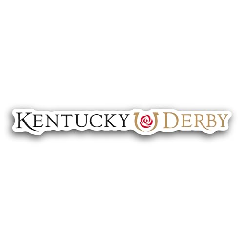 2 (Pieces) 3" and 5" Kentucky D3rby Sticker, Waterproof Vinyl Decals for Many Purpose Like Cars, Tru
