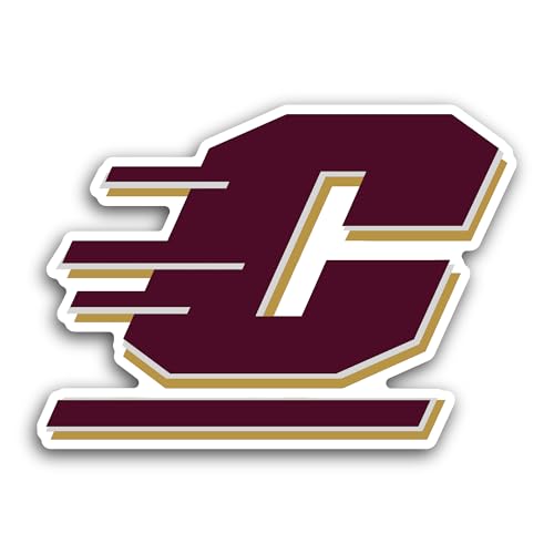 2 (Pieces) 3" and 5" Central M1chigan University Sticker, Waterproof Vinyl Decals for Many Purpose L