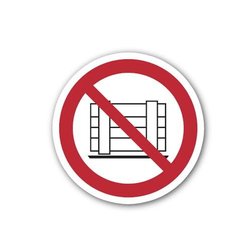 2 (Pieces) 3" and 5" No Scaffolding Allowed SymbolSticker, Waterproof Vinyl Decals for Many Purpose 