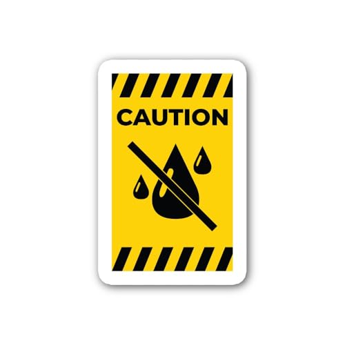 2 (Pieces) 3" and 5" Do Not Let Water and Humidity Touch The Filter Symbol Sticker, Waterproof Vinyl