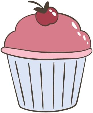 Inspirational Quote Muffin Cake with Strawberry Sticker Motivational Sticker Vinyl Decal Motivation Stickers- 5" Vinyl Sticker Waterproof