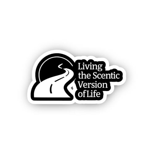 2 (Pieces) 3" and 5" Brown Color Choose Joy Text Sticker, Waterproof Vinyl Decals for Many Purpose L