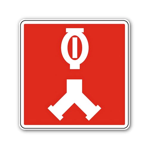 2 (Pieces) 3" and 5" Automatic Sprinkler Connection Sign Sticker, Waterproof Vinyl Decals for Many P