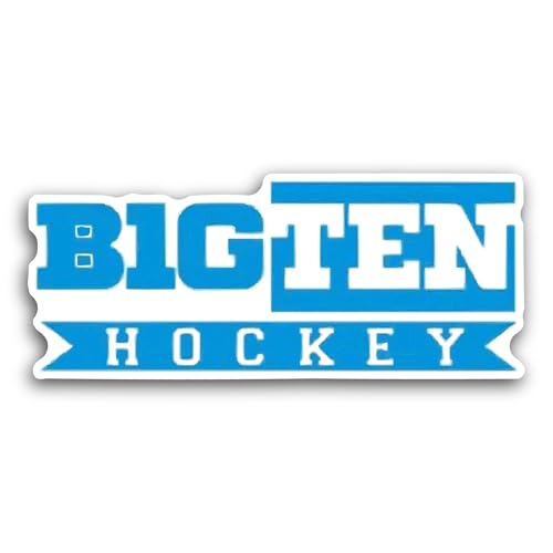 2 (Pieces) 3" and 5" Big Ten H0ckey Logo Decal Sticker, Waterproof Vinyl Decals for Many Purpose Lik