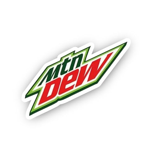 2 (Pieces) 2" and 3" Red and Green Diagonal Slanted Text Sticker, Waterproof Vinyl Decals for Many P
