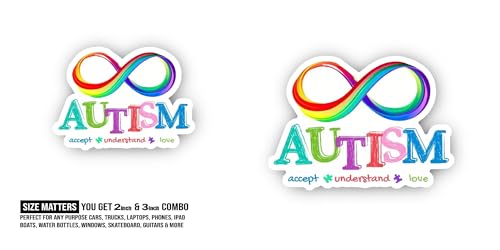 2 (Pieces) 3" and 5" Grinning Head with Teeth Sticker, Waterproof Vinyl Decals for Many Purpose Like