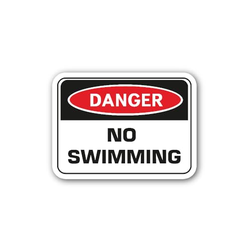 2 (Pieces) 3" and 5" Resort Beach Pool Complex Sticker, Waterproof Vinyl Decals for Many Purpose Lik