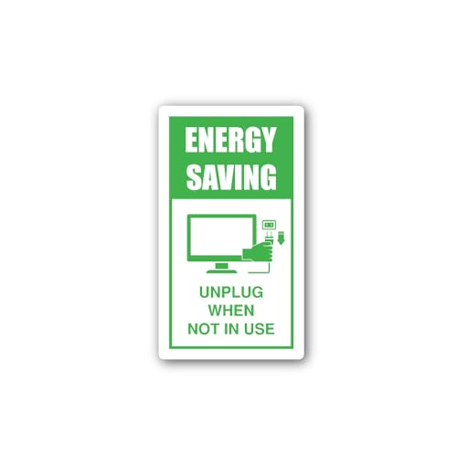 2 (Pieces) 3" and 5" Bright Idea Lightbulb Sticker, Waterproof Vinyl Decals for Many Purpose Like Ca