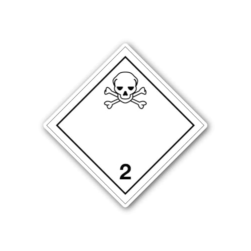 2 (Pieces) 3" and 5" Skull and Crossbones Symbol Sticker, Waterproof Vinyl Decals for Many Purpose L