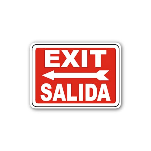 2 (Pieces) 3" and 5" International Directional Sign Sticker, Waterproof Vinyl Decals for Many Purpos