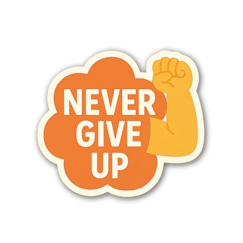 Success Comes to Those who act Blurry Background Sticker 5" Vinyl Sticker Waterproof
