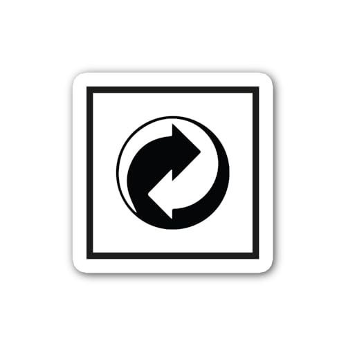 2 (Pieces) 3" and 5" Glowing Abstract Energy Heart Sticker, Waterproof Vinyl Decals for Many Purpose