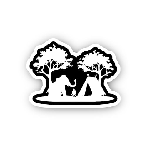 2 (Pieces) 3" and 5" Dinosaur with Sunglass Sticker, Waterproof Vinyl Decals for Many Purpose Like C