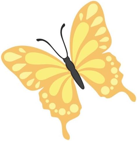 Inspirational Quote "Yellow Cute butterfly" Motivational Sticker Vinyl Decal Motivation Stickers- 5" Vinyl Sticker Waterproof