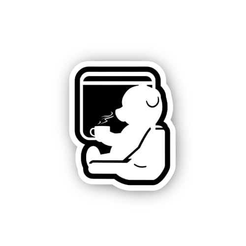 2 (Pieces) 3" and 5" Whiskey Ember Sticker, Waterproof Vinyl Decals for Many Purpose Like Cars, Truc