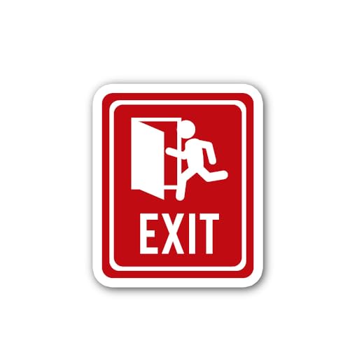 2 (Pieces) 3" and 5" Egress Route Marker Sticker, Waterproof Vinyl Decals for Many Purpose Like Cars