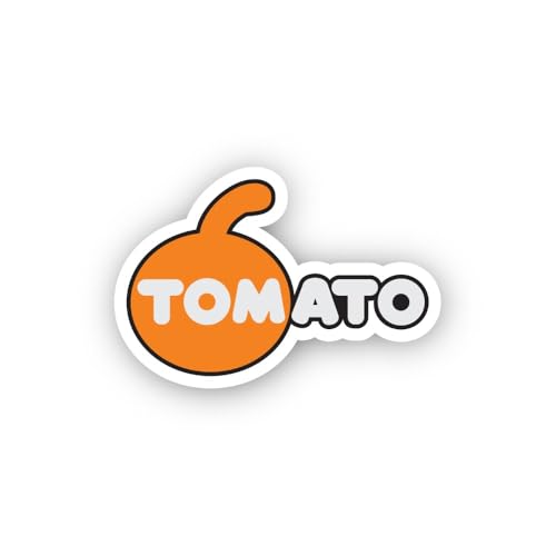 2 (Pieces) 3" and 5" Tomato Icon Sticker, Waterproof Vinyl Decals for Many Purpose Like Cars, Trucks