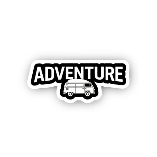 2 (Pieces) 3" and 5" ADV ENT URE 1110 Sticker, Waterproof Vinyl Decals for Many Purpose Like Cars, T