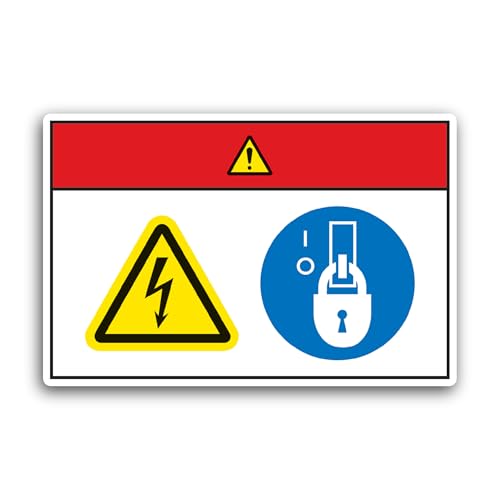 2 (Pieces) 3" and 5" Safety Sign Sticker, Waterproof Vinyl Decals for Many Purpose Like Cars, Trucks
