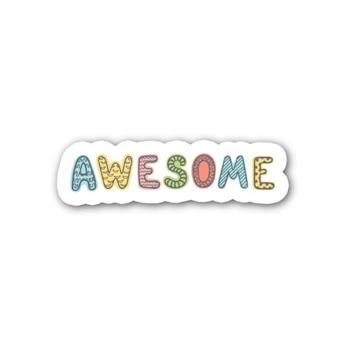 2 (Pieces) 3" and 5" Do It with Intention Quote Sticker, Waterproof Vinyl Decals for Many Purpose Li