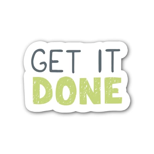 2 (Pieces) 3" and 5" Go Higher Mountain Design Sticker, Waterproof Vinyl Decals for Many Purpose Lik