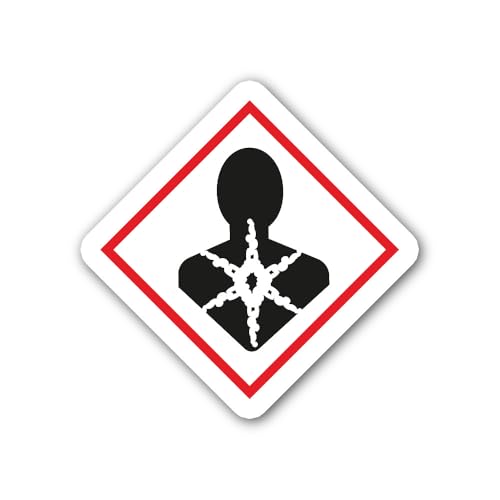 2 (Pieces) 3" and 5" GHS Hazard icon Sticker, Waterproof Vinyl Decals for Many Purpose Like Cars, Tr