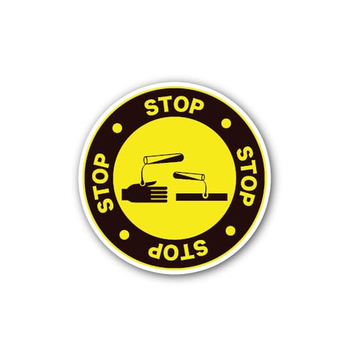 2 (Pieces) 3" and 5" Corrosive substances Sign Sticker, Waterproof Vinyl Decals for Many Purpose Lik