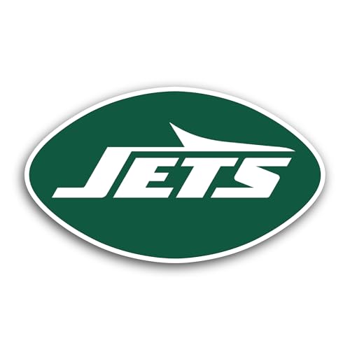 2 (Pieces) 3" and 5" New Y0rk Jets Decal Sticker, Waterproof Vinyl Decals for Many Purpose Like Cars