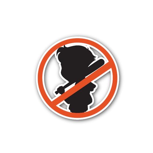 2 (Pieces) 3" and 5" No Chatter Sign Sticker, Waterproof Vinyl Decals for Many Purpose Like Cars, Tr