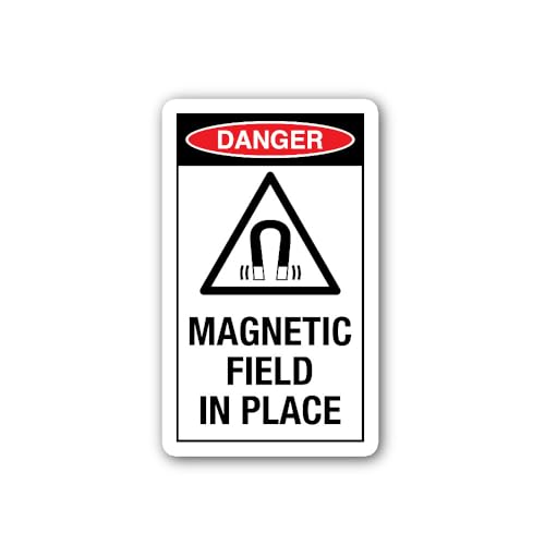 2 (Pieces) 3" and 5" Magnetic Field in Place Sticker, Waterproof Vinyl Decals for Many Purpose Like 