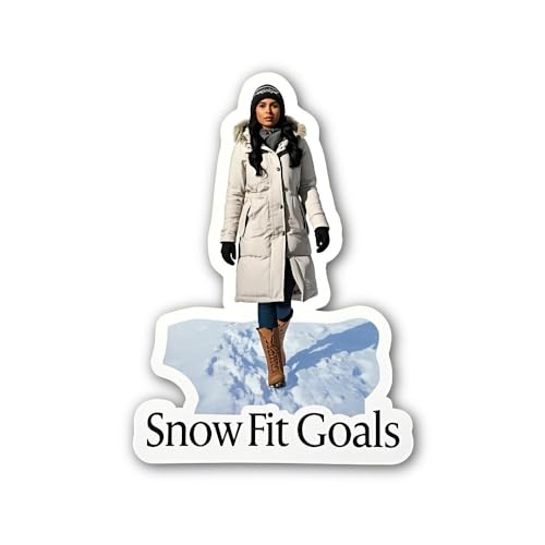 2 (Pieces) 3" and 5" Reindeer and North Pole Delivery Sticker, Waterproof Vinyl Decals for Many Purp