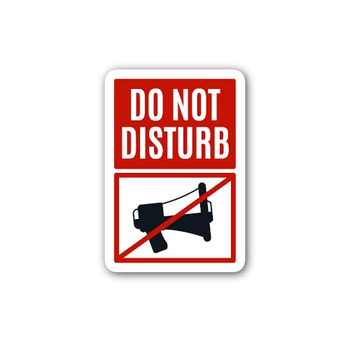2 (Pieces) 3" and 5" Privacy, Pleas Sign Sticker, Waterproof Vinyl Decals for Many Purpose Like Cars