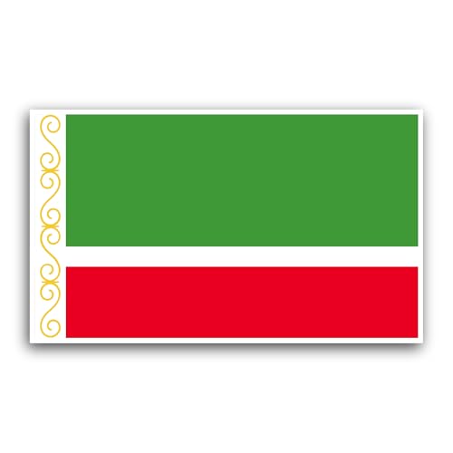 2 (Pieces) 3" and 5" Chechen Republic Sticker, Waterproof Vinyl Decals for Many Purpose Like Cars, T