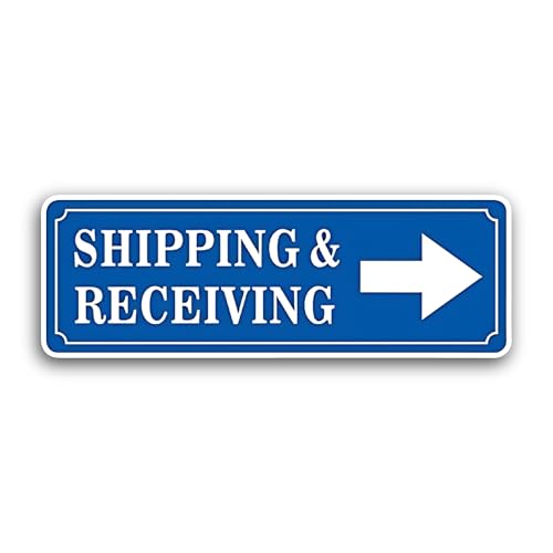 2 (Pieces) 3" and 5" Shipping & Receiving Sticker, Waterproof Vinyl Decals for Many Purpose Like Car