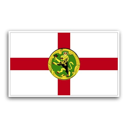 2 (Pieces) 3" and 5" Alderney Flag Sticker, Waterproof Vinyl Decals for Many Purpose Like Cars, Truc