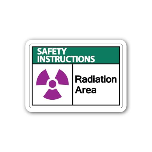 2 (Pieces) 3" and 5" Safety Instructions Sticker, Waterproof Vinyl Decals for Many Purpose Like Cars