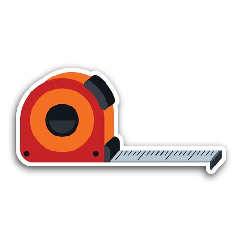 2 (Pieces) 3" and 5" Measuring Tape Sticker, Waterproof Vinyl Decals for Many Purpose Like Cars, Tru